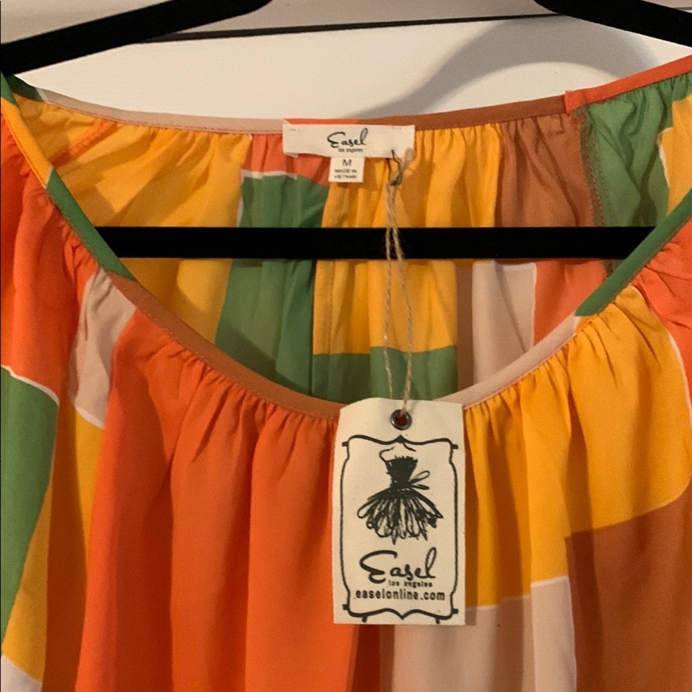 Vibrant Patchwork Blouse - Picture 2 of 6